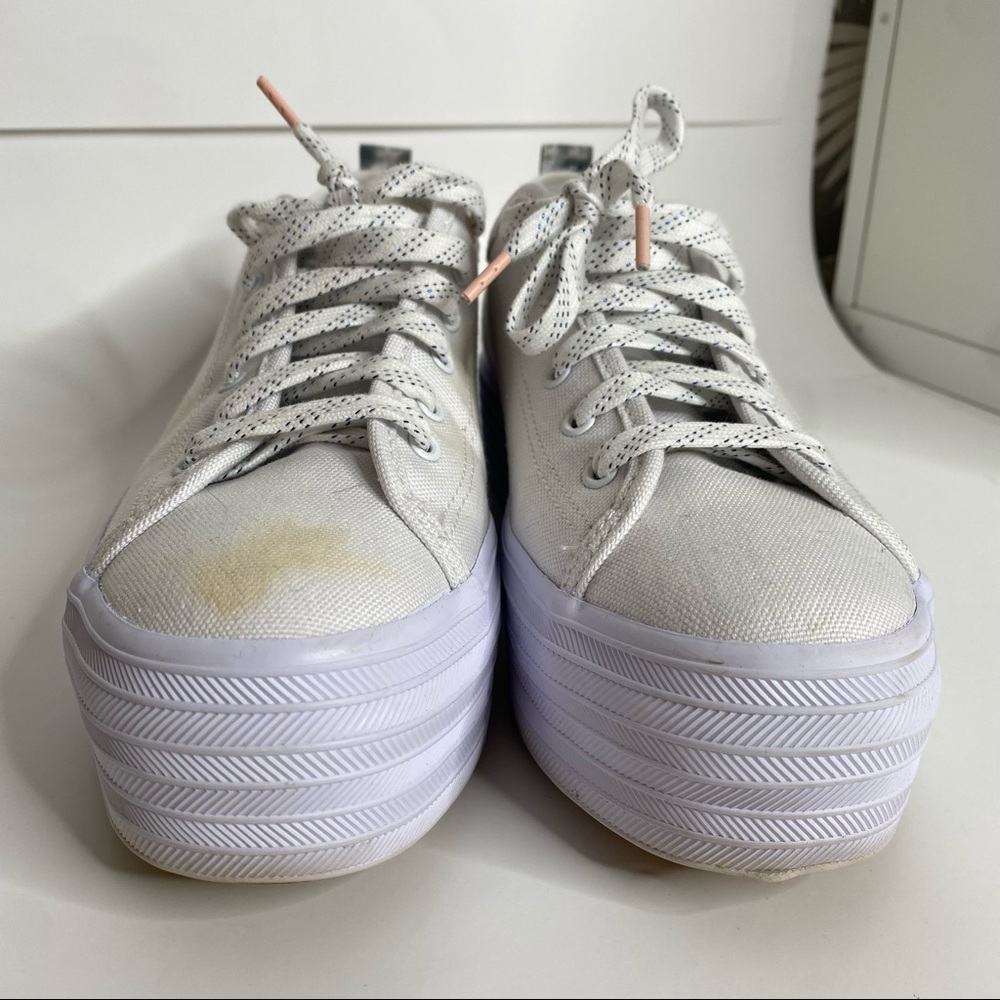 White Ked’s Tripple Up Platform Sneakers - Picture 8 of 14